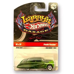 Hot Wheels 2009 Larry's Garage Chase Purple Passion Green real riders